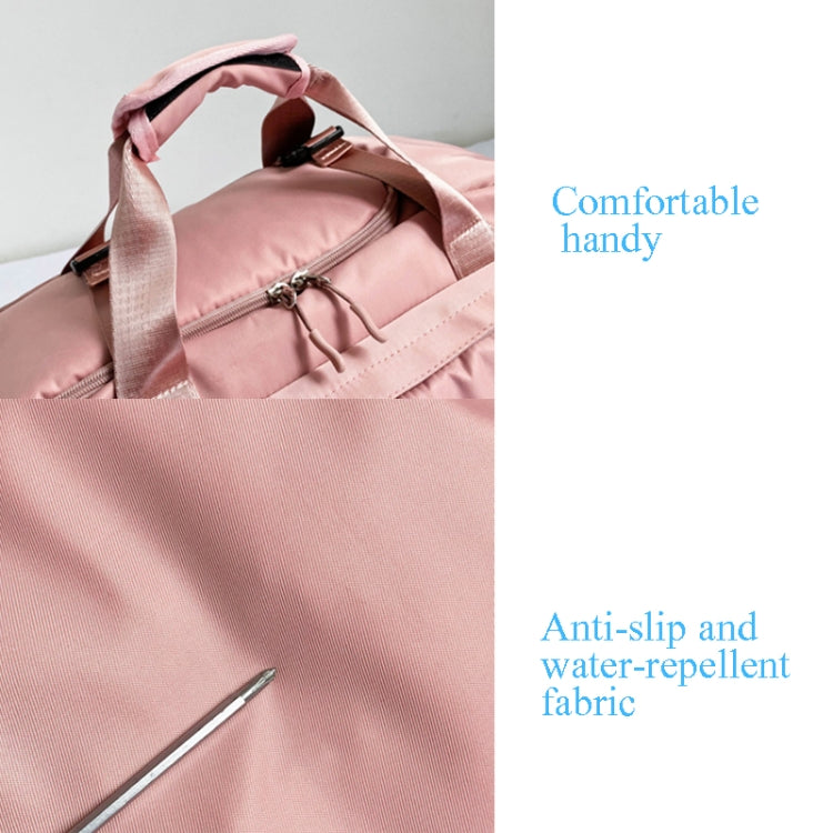 Sports Fitness Bag Large Capacity Luggage Bag Dry Wet Separation With Shoes Position Hand-Held Backpack Travel Bag, Pink White, Pink Yellow, Black and White, Black Yellow, Blue and White, Blue Yellow, Deep Blue White, Dark Blue Yellow, Red White       ...