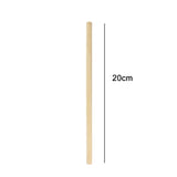 10 PCS Juice Coffee Pearl Milk Tea Natural Degradable Bamboo Straw, Style:, 20cm Flat, 20cm Oblique