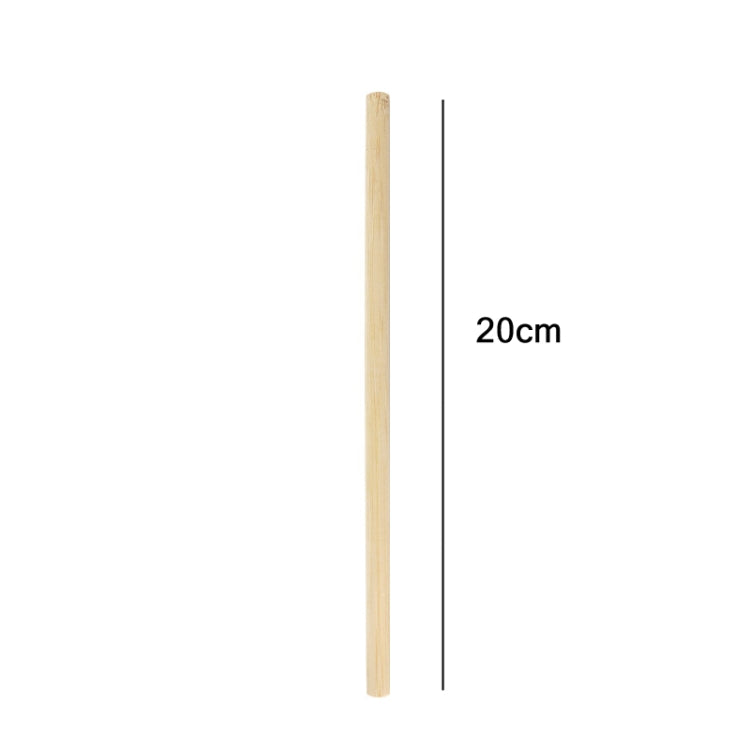 10 PCS Juice Coffee Pearl Milk Tea Natural Degradable Bamboo Straw, Style:, 20cm Flat, 20cm Oblique