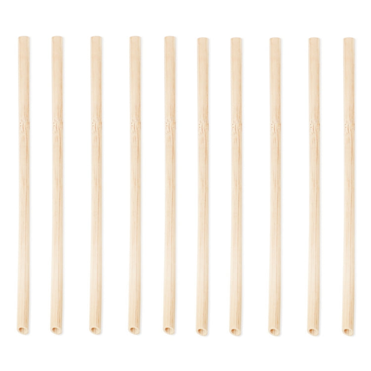 10 PCS Juice Coffee Pearl Milk Tea Natural Degradable Bamboo Straw, Style:, 20cm Flat, 20cm Oblique 20cm Oblique