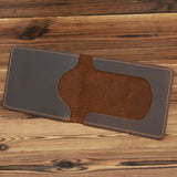 1063 Leather Driving License Holder Retro Wallet, Navy Blue, Dark Brown, Yellow Brown, Red Brown Dark Brown