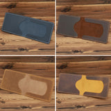 1063 Leather Driving License Holder Retro Wallet, Navy Blue, Dark Brown, Yellow Brown, Red Brown