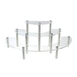 3-Layer Acrylic Cake Display Stand Cosmetic Display Stand, 2 PCS 2 PCS Transparent