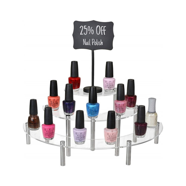 3-Layer Acrylic Cake Display Stand Cosmetic Display Stand, 2 PCS