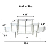 3-Layer Acrylic Cake Display Stand Cosmetic Display Stand, 2 PCS