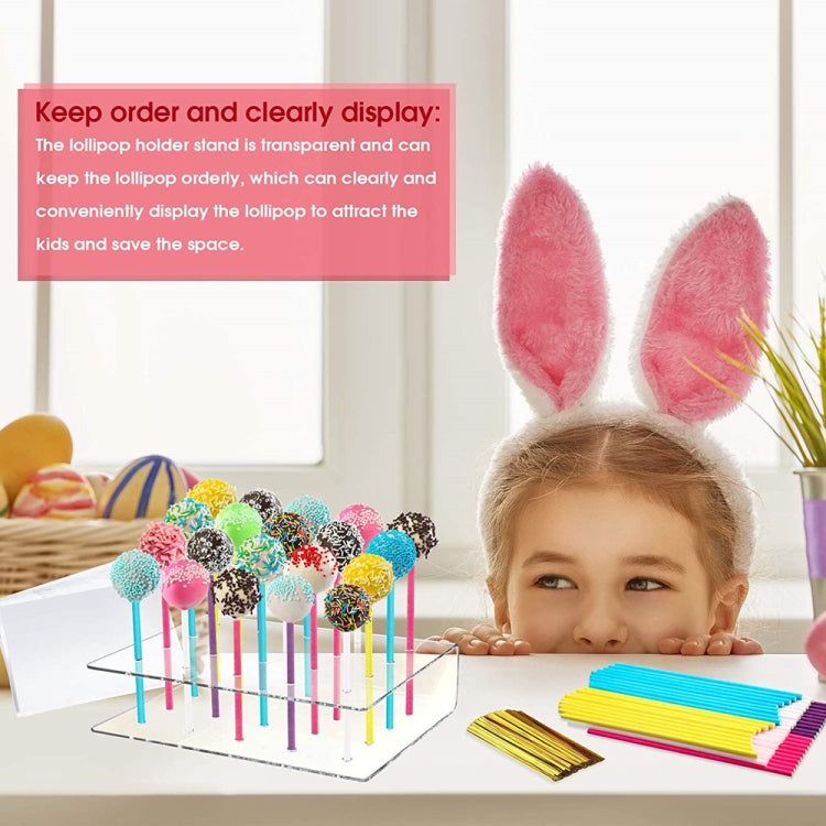 2pcs / Set 20-Hole Lollipop Stand Snack Stick Display Stand, Snack Stick Display Stand