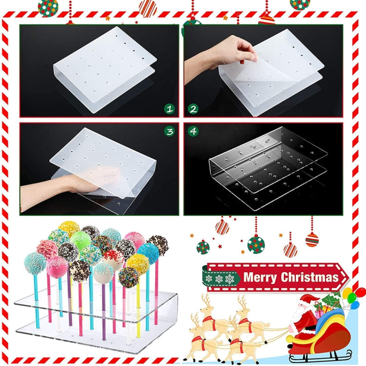 2pcs / Set 20-Hole Lollipop Stand Snack Stick Display Stand, Snack Stick Display Stand