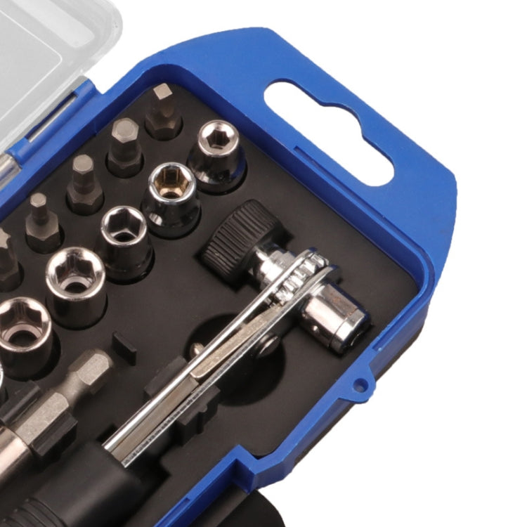 23 PCS / Set Sleeve Batch Quick Wrench Ratchet Screwdriver, 23 PCS / Set