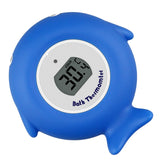 2 PCS Little Fish Baby Bath Electronic Thermometer Bathtub Pool Water Thermometer, Blue, Pink Blue