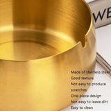Thickened Stainless Steel Ashtray Windproof And Drop-Proof Ashtray, Small, Medium, Large, Extra Large