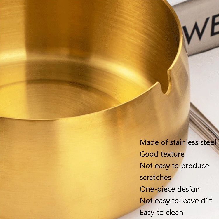 Thickened Stainless Steel Ashtray Windproof And Drop-Proof Ashtray, Small, Medium, Large, Extra Large