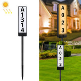 TS-G6704 Solar Dual-Color Temperature Ground Plug House Number Lawn Light, TS-G6704 TS-G6704