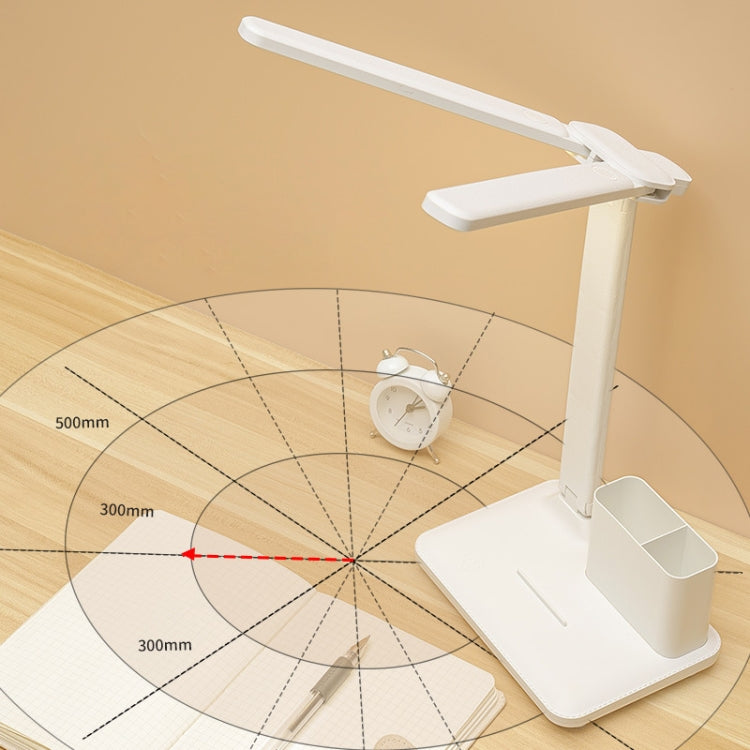 Double Head Lighting LED Charging Desk Lamp,Style:, Plug-in Version+Cable, Rechargeable 3600mAh+Cable, Rechargeable 4000mAh+Cable