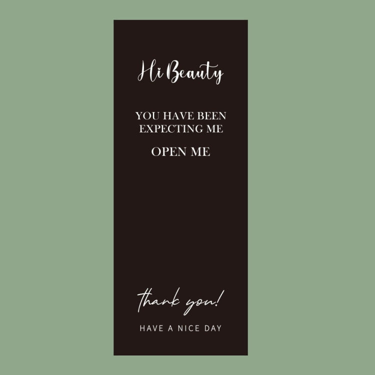 50 Sheets / Bag Rectangular Sticker Gift Box Sealed Sticker Packaging Supplies, B1, B2, B3, B4