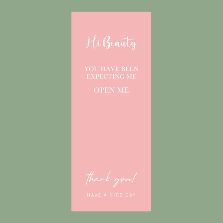 50 Sheets / Bag Rectangular Sticker Gift Box Sealed Sticker Packaging Supplies, B1, B2, B3, B4