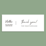 50 Sheets / Bag Rectangular Sticker Gift Box Sealed Sticker Packaging Supplies, B1, B2, B3, B4