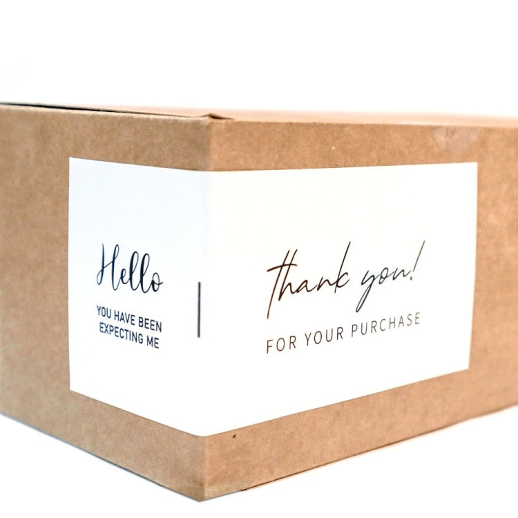 50 Sheets / Bag Rectangular Sticker Gift Box Sealed Sticker Packaging Supplies, B1, B2, B3, B4