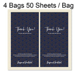 4 Bags 50 Sheets / Bag Rectangular Stickers Gift Box Sealing Stickers, A1, A2, A3 A2