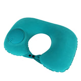 Travel Inflatable Press U-Shaped Neck Guard Pillow, Flocked U009-01（Peacock Green ）, Flocked U009-03（Light Gray）, Flocked U009-04（Medium Blue）, Flocked U009-02（Rose Red）, Flocked U009-05（Dark Blue）, Flocked U009-060（Sky Blue）, Flocked U009-070（Orange） ... Flocked U009-01（Peacock Green ）