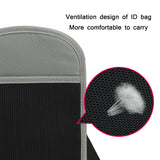 RFID Multi-Function Halter Passport Bag Certificate Protection Cover, Black, Light Grey, Dark Gray, Lake Blue, Rose Red