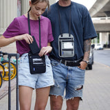 RFID Multi-Function Halter Passport Bag Certificate Protection Cover, Black, Light Grey, Dark Gray, Lake Blue, Rose Red