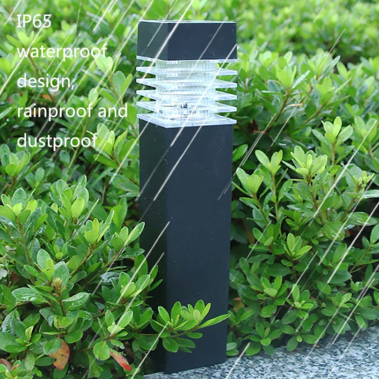 Solar Waterproof Outdoor Landscape Square Column Lawn Light, White Light, Yellow Light, Color Light