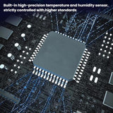 Temperature And Humidity Measuring Baby Room Temperature Meter, Square