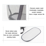 Pttie Baggie Panoramic Breathable Dog Outing Handbag, 0901A Grey + Black, 0901B Grey + Blue, 0901C Grey + Orange