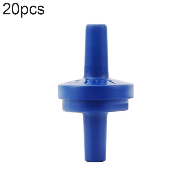 20 PCS Fish Tank Oxygen Pump Trachea Check Valve, 4mm (Red), 4mm (Black), 4mm (White), 4mm (Blue), 8mm (Red), 10mm (White), 12mm (White), 4mm (White Red), 4mm (White Black) 4mm (Blue)