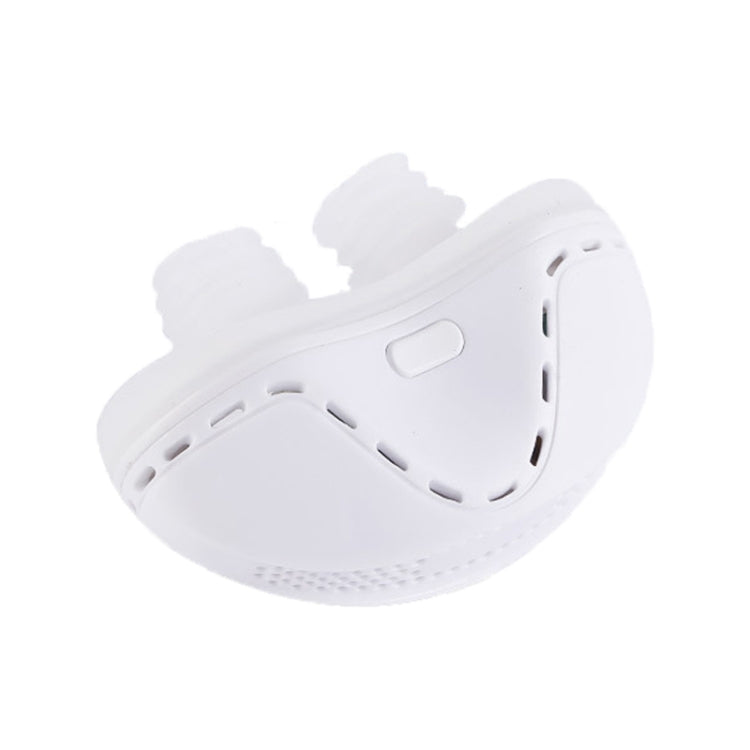 QC-002 Portable Chargeable Electric Anti-Snoring Device, Coral Blue, Icon White