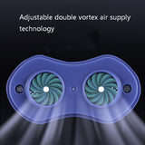 QC-002 Portable Chargeable Electric Anti-Snoring Device, Coral Blue, Icon White