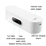 2.4W Bedroom Smart Dimming LED Night Light, Spec:, USB Power, Rechargeable-1200mAh, Rechargeable-2000mAh, Body Sensor-1200mAh