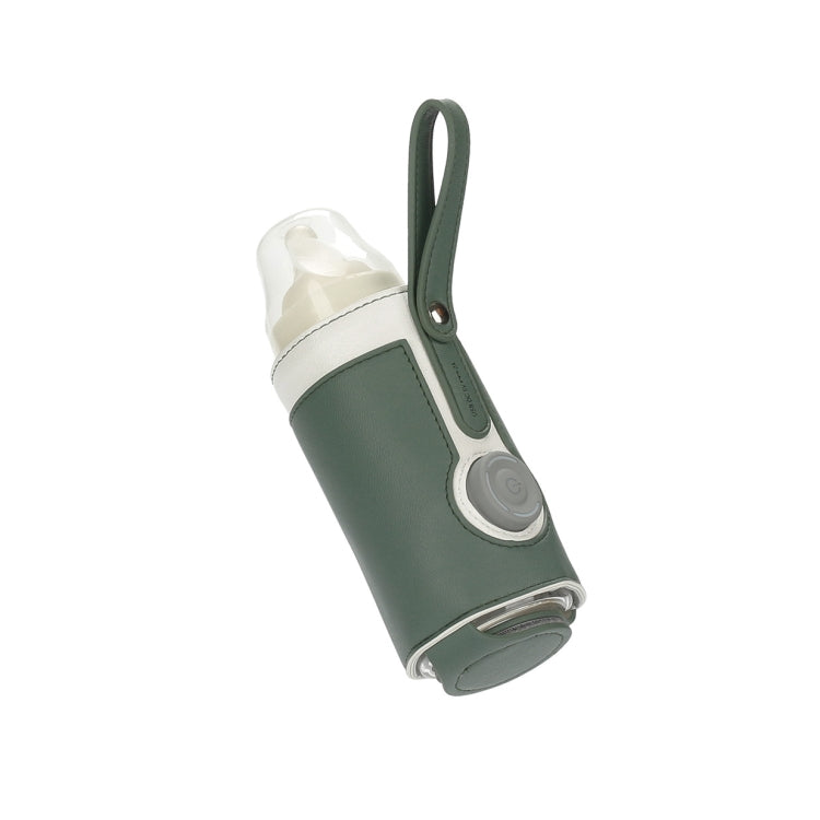 027 Leather Insulated Baby Bottle Cover Heating Bottle Bag, Free Size