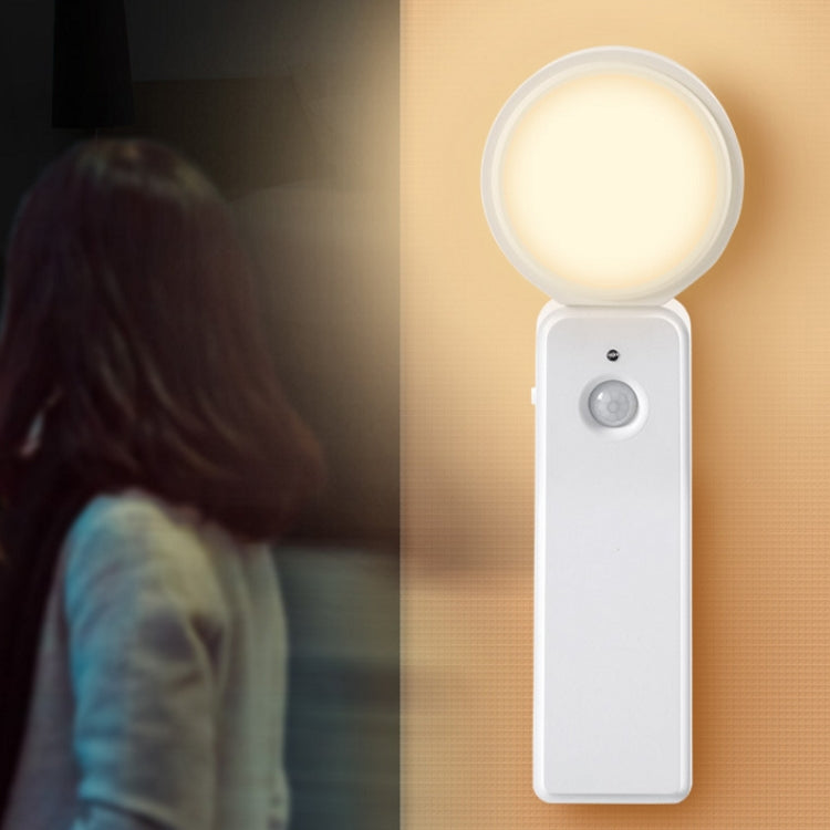 1.2W LED Intelligent Human Body Induction USB Charging Night Light, Sensor Warm Light, Sensor White Light Sensor Warm Light
