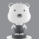 3W Cartoon Crown Pet USB Touch Control Night Light, Rabbit Pink, Rabbit Gray, Rabbit Light Blue, Bear Pink, Bear Gray, Bear Coffee, Cow Pink, Cow Coffee, Cow Green, Tiger Pink, Tiger Coffee, Tiger Green