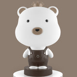 3W Cartoon Crown Pet USB Touch Control Night Light, Rabbit Pink, Rabbit Gray, Rabbit Light Blue, Bear Pink, Bear Gray, Bear Coffee, Cow Pink, Cow Coffee, Cow Green, Tiger Pink, Tiger Coffee, Tiger Green