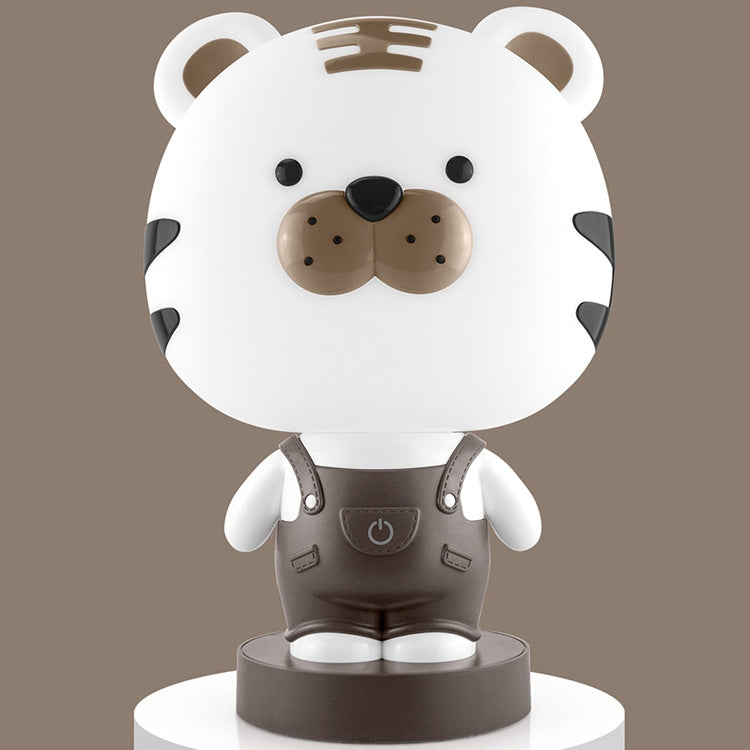 3W Cartoon Crown Pet USB Touch Control Night Light, Rabbit Pink, Rabbit Gray, Rabbit Light Blue, Bear Pink, Bear Gray, Bear Coffee, Cow Pink, Cow Coffee, Cow Green, Tiger Pink, Tiger Coffee, Tiger Green