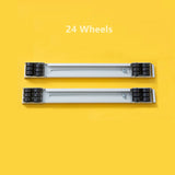 2 PCS Washing Machine Stand Movable Adjustable Refrigerator Base, Washing Machine Stand (Silver), Washing Machine Stand (White)