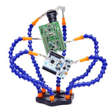 Universal Six-Jaw Aluminum Alloy Welding Station Power Distribution Board Welding Tool, Style:, Backplane + 6 Claw Clamp