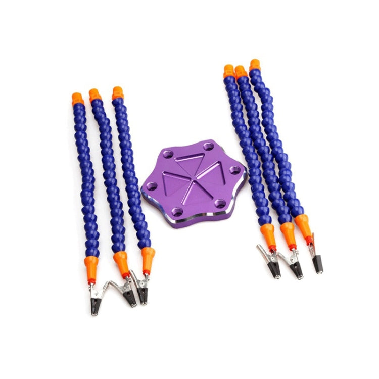 Universal Six-Jaw Aluminum Alloy Welding Station Power Distribution Board Welding Tool, Style:, Backplane + 6 Claw Clamp