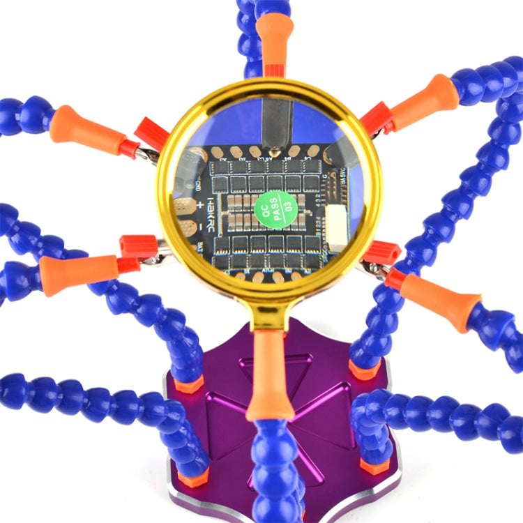 Universal Six-Jaw Aluminum Alloy Welding Station Power Distribution Board Welding Tool, Style:, Backplane + 6 Claw Clamp