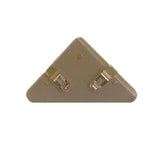 14 PCS Student Test Paper Storage Triangle Book Edge Clip, Transparent White, Transparent Black, Transparent Blue, Transparent Yellow, Transparent Red, Transparent Pink, Solid Pink, Solid Blue, Solid yellow / triplayer, Solid Black Transparent Black