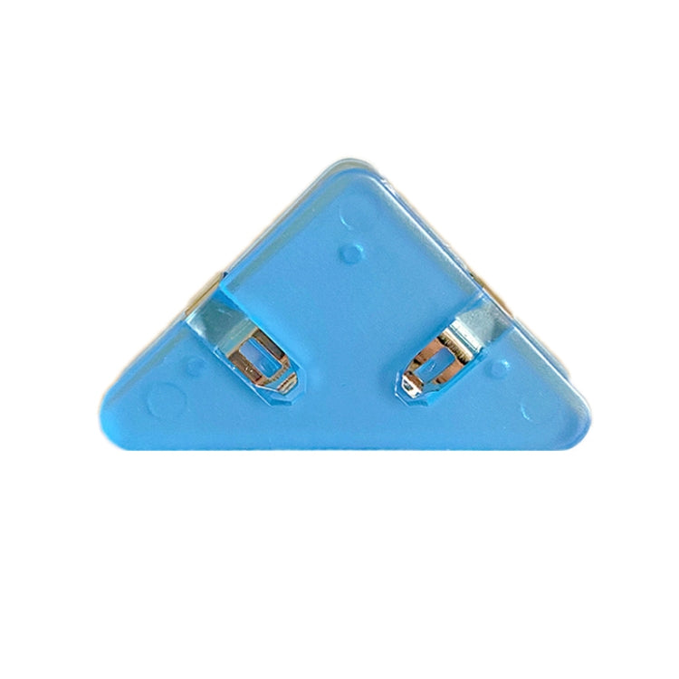 14 PCS Student Test Paper Storage Triangle Book Edge Clip, Transparent White, Transparent Black, Transparent Blue, Transparent Yellow, Transparent Red, Transparent Pink, Solid Pink, Solid Blue, Solid yellow / triplayer, Solid Black Transparent Blue