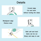 Pet Nail Clippers With LED Blood Line Light, Blue, Pink