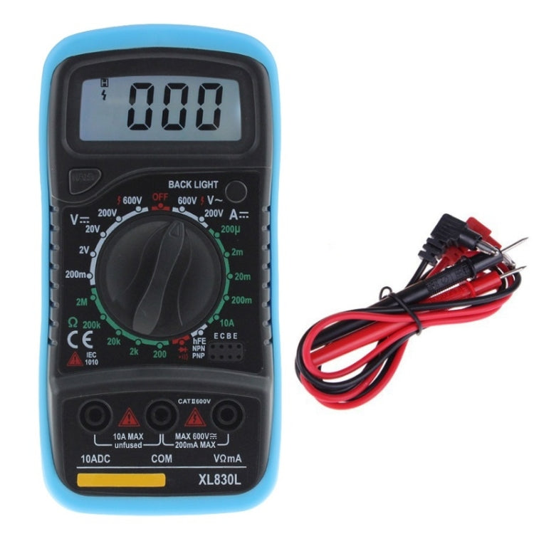 ANENG XL830L Multi-Function Digital Display High-Precision Digital Multimeter, Bubble Bag Packing, Standard+10A Extra Tip Pen - Zen Craft