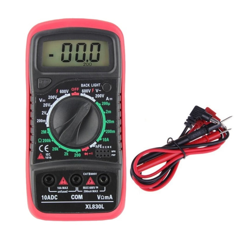 ANENG XL830L Multi-Function Digital Display High-Precision Digital Multimeter, Bubble Bag Packing, Standard+10A Extra Tip Pen - Zen Craft