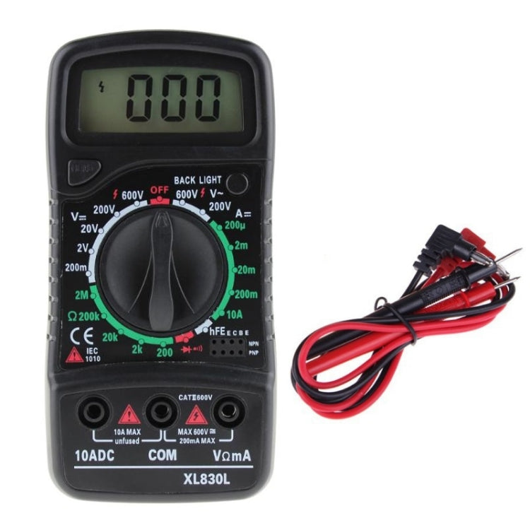 ANENG XL830L Multi-Function Digital Display High-Precision Digital Multimeter, Bubble Bag Packing, Standard+10A Extra Tip Pen - Zen Craft