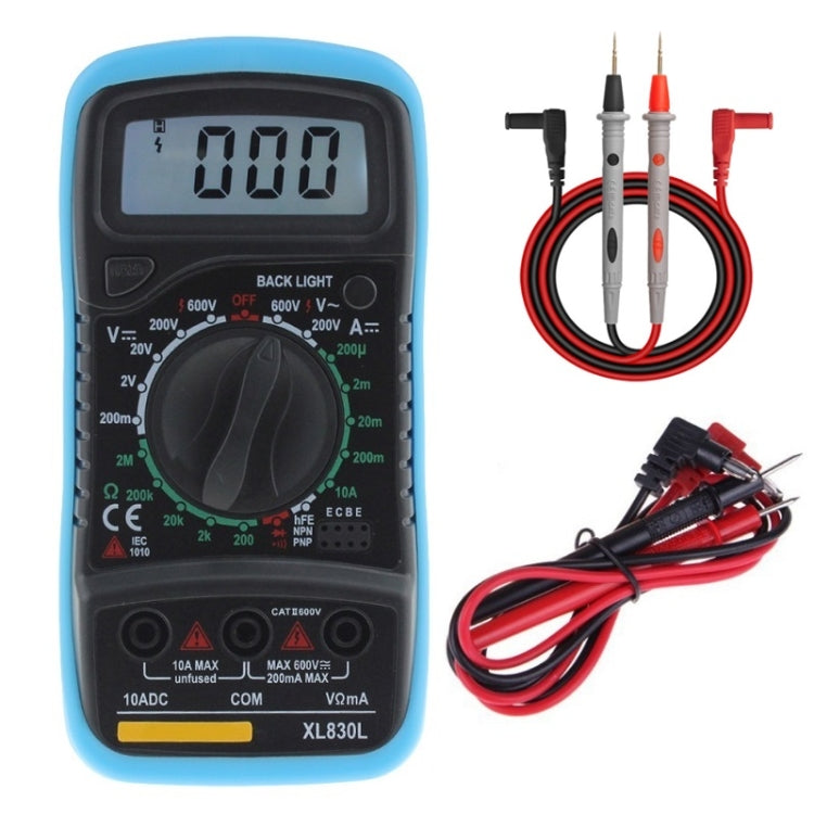 ANENG XL830L Multi-Function Digital Display High-Precision Digital Multimeter, Bubble Bag Packing, Standard+10A Extra Tip Pen - Zen Craft