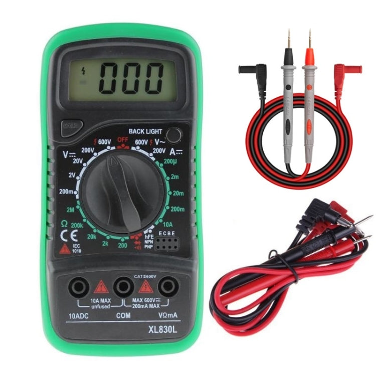 ANENG XL830L Multi-Function Digital Display High-Precision Digital Multimeter, Bubble Bag Packing, Standard+10A Extra Tip Pen - Zen Craft