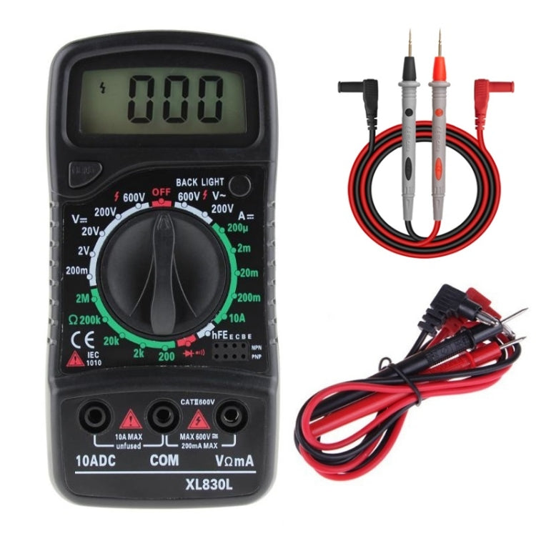 ANENG XL830L Multi-Function Digital Display High-Precision Digital Multimeter, Bubble Bag Packing, Standard+10A Extra Tip Pen - Zen Craft